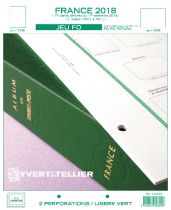 France 2018/1er Semestre Feuilles Annuelles Liseré Vert FO pour Timbres YVERT