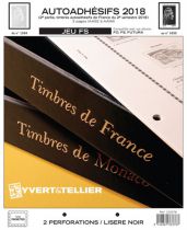 France 2018/2ème Semestre Feuilles Annuelles Autoadhésifs Liseré Noir FS pour Timbres YVERT