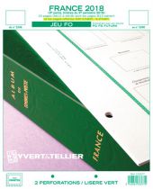 France 2018/2ème Semestre Feuilles Annuelles Liseré Vert FO pour Timbres YVERT