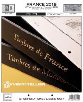 France 2019/1er Semestre Feuilles Annuelles Liseré Noir FS pour Timbres YVERT