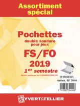 France 2019/1er Semestre FS Assortiment de pochettes de protection pour Timbres YVERT