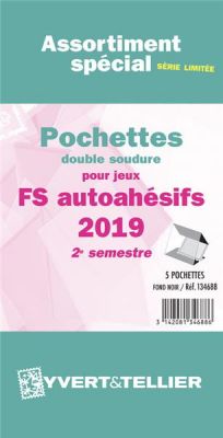 France 2019/2�me Semestre Feuilles Annuelles Autoadh�sifs Liser� Noir FS pour Timbres YVERT 