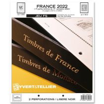 France 2022/1er Semestre Feuilles Annuelles Liseré Noir FS pour Timbres YVERT
