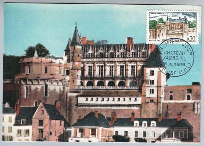 France Ch�teau d\'Amboise 1963 Carte Maximum