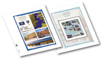 Jeu Luxe Capitale Europ�enne Stockholm 2021 pour Timbres DAVO