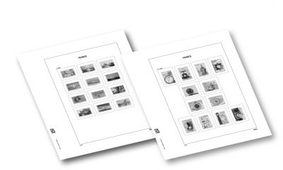 Jeu Luxe France timbres d�coup�s des blocs et carnets T.D.BL. 2025 (1B) (396a-396n) Davo