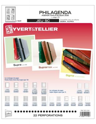 Jeu SC France Blocs Philagenda 2026 Yvert et Tellier