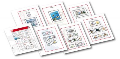 Monaco 2016 Feuilles Annuelles Regular pour Timbres DAVO