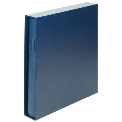 Reliure Etui assorti Standard Bleu Lindner
