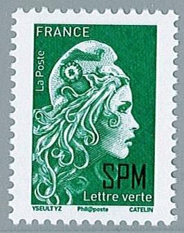 Saint Pierre et Miquelon TVP Vert Marianne l\'engag�e 2019