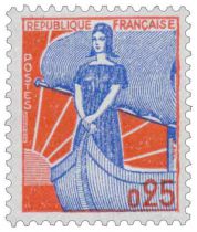 Timbre 1230 A 1234A France 1961