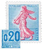 Timbre 1233 France 1960
