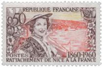 Timbre 1246 et 1247 France 1960