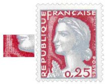 Timbre 1263 type I France 1960