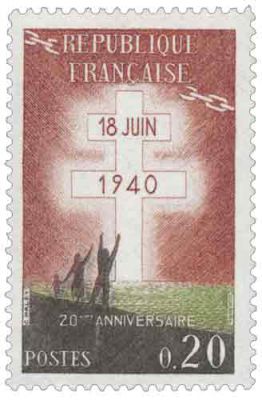 Timbre 1264 France 1960