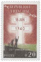 Timbre 1264 France 1960