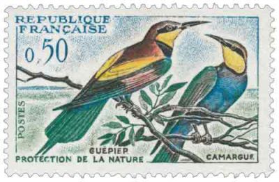 Timbre 1273 � 1276 France 1960