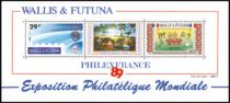Timbre Bloc 4 Wallis et Futuna 1989 