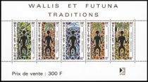 Timbre Bloc 5 Wallis et Futuna 1991 