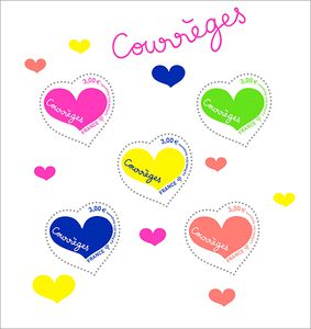 Timbre Bloc France Courr�ge Plexi