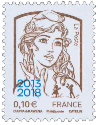 4 timbres oblitérés vf France 2013 Premier Jour Marianne et la jeunesse 