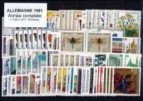 Timbres Allemagne fédérale Année Complète 1991