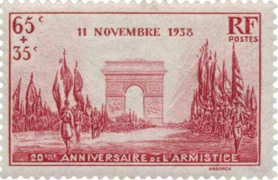Timbres France Ann�e Compl�te 1938 