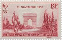 Timbres France Ann&eacute;e Compl&egrave;te 1938 