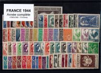 Timbres France Année Complète 1944  