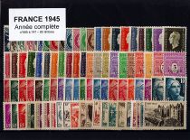 Timbres France Année Complète 1945 