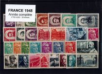 Timbres France Année Complète 1948 