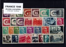 Timbres France Année Complète 1948 