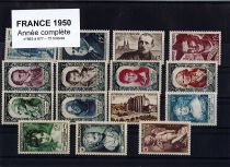 Timbres France Année complète 1950 