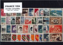 Timbres France Année Complète 1954