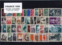 Timbres France Année Complète 1955 