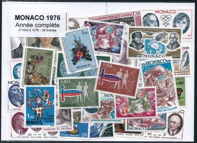 Timbres Monaco Ann�e Compl�te 1976 