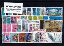Timbres Monaco Année Complète 1983