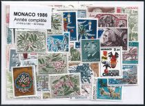 Timbres Monaco Année Complète 1986