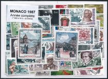 Timbres Monaco Année Complète 1987