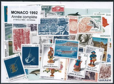 Timbres Monaco Ann�e Compl�te 1992