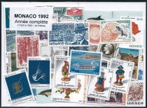 Timbres Monaco Année Complète 1992