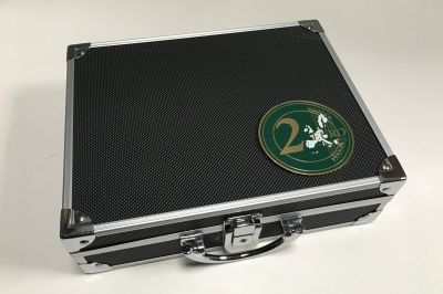 Valise pour 210 pi�ces de 2 Euros Noir et Alu SAFE