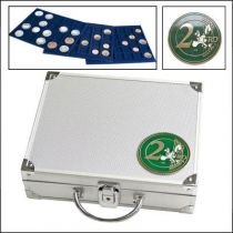 Safe 236 Valise Numismatique en Aluminium pour 180 pièces de 5