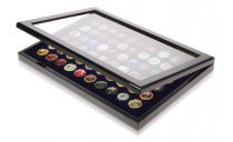 Vitrine en Bois verni noir pour 60 Capsules de Champagne Safe